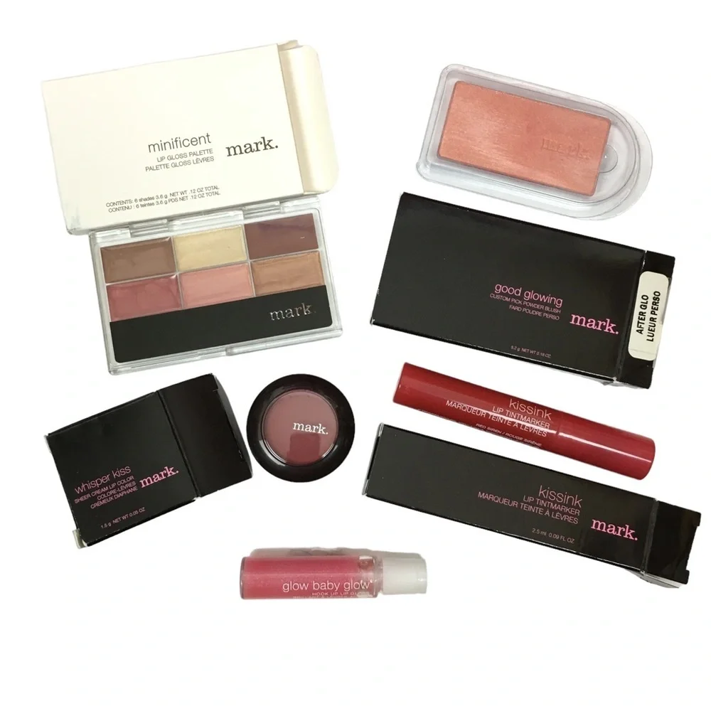 mark. Kissink Tintmarker Minificent Glow Baby Glow Whisper Kiss Blush Lot of 5